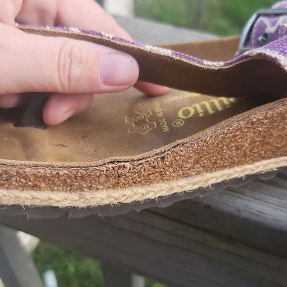 Birkenstock Papillio Gizeh Sandals Women’s 41 (L10/M8) Purple Giraffe - Picture 5 of 9